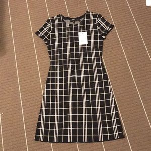 Theory mini dress in navy plaid! Size P